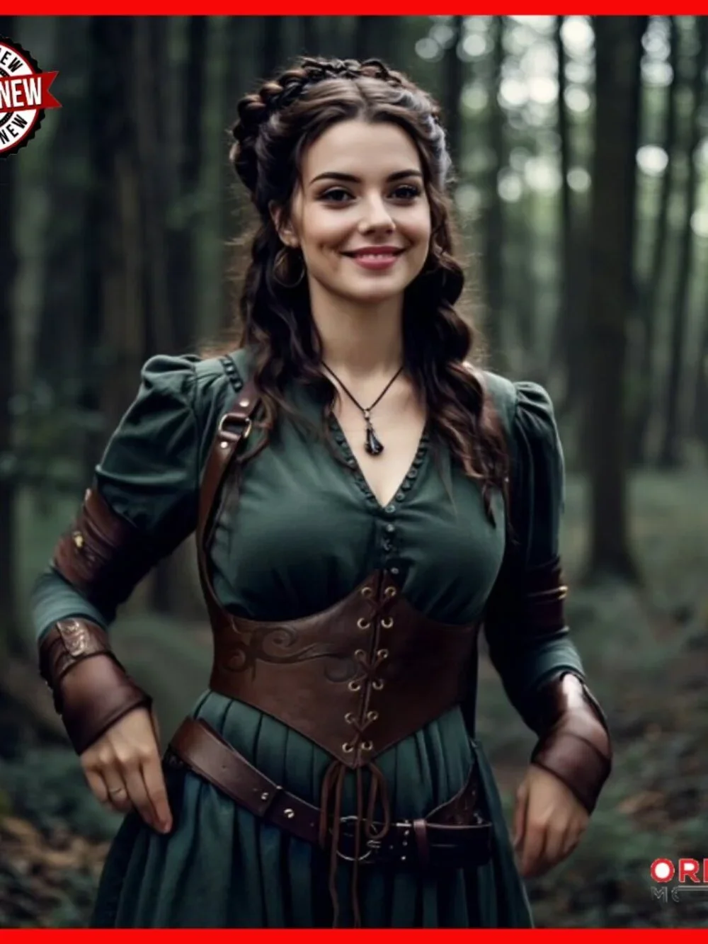 Faux Leather Corset Belt Adjustable 29-31in Renaissance Steampunk Cosplay